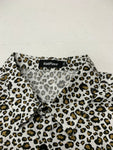 Cheetah Patterned Button Down Top