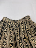 Vintage Patterned A-Line Skirt