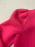 Hot Pink Puff Sleeve Sweatshirt