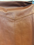 Express Coffee Faux Leather Skirt