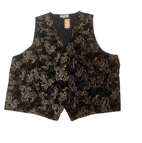 Floral Patterned Vintage Embroidered Vest