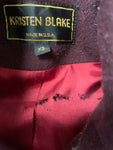 Vintage Burgundy PeaCoat