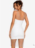 Rhinestone Coverup Mesh Dress