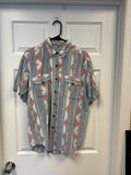 Tribal Patterned Button Down Top