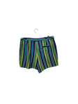 Vintage Striped Denim Shorts