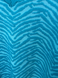 Blue zebra Patterned Sweater