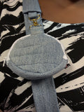 Upcycled Handmade Denim Crossbody made from Vintage Levi's.