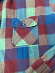 Vintage Multicolored Plaid Patterned Top