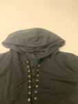 Tie Detail T-shirt Hoodie
