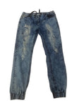 Acid Wash Denim Jogger Jeans