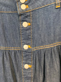 Denim Ruffled Cowgirl Skirt