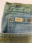 Faded Look Denim Skirt