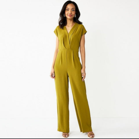Nine West Pea Green Jumpsuit