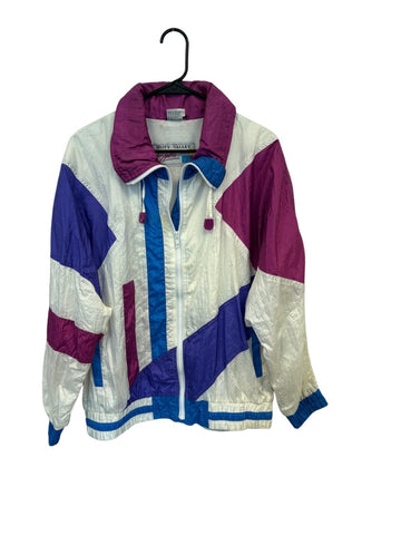 Vintage Colorblock Windbreaker Jacket