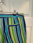 Vintage Striped Denim Shorts
