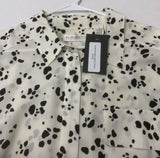 Vintage Dalmatian Spot Patterned Blouse