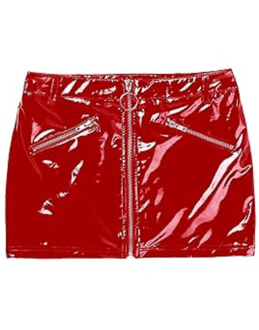 Red Patent Faux Leather