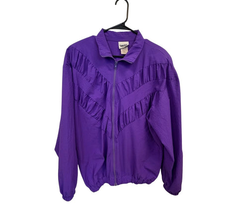 Vintage Purple Windbreaker Jacket