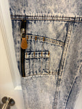 Vintage Acid Wash Cargo Style Jeans
