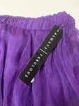 Purple Tulle A-Line Skirt
