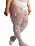 Plus Size Bling Sparkly Tights