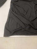 Black Puff Sleeve Cut Out Dress