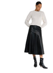 Modern Citizen Faux Leather A-Line Skirt
