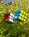 Rubix Cube Statement Earrings