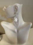 White Bunny Statement Earrings