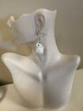 White Bunny Statement Earrings