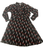 Preowned Saint Laurent Liostick Patterned Dress