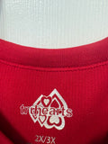 Red Rhinestone Neckline Tank