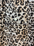 Cheetah Patterned Quilted Jacket