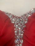 Red Bling Sleeveless Dress