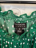 Green Polka Dot Patterned Dress