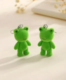 Fuzzy Frog Earrings