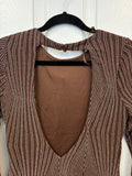 Trixxi Brown Bling Dress
