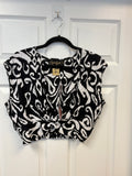 Abstract Patterned Crop Top