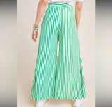Anthropologie Striped Wide Leg Pants-Preowned