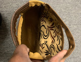 Vintage Multicolored Leather Clutch