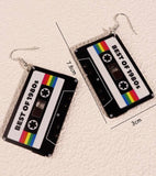 Cassette Tape Statement Earrings