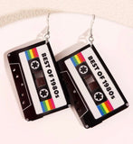 Cassette Tape Statement Earrings