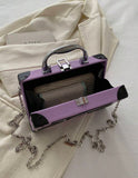 Purple Boombox Crossbody Bag