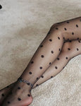 Polka Dot Patterned Tights