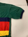 Vintage Multicolored Colorblock Polo Top