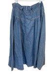 Vintage A-Line Denim Skirt