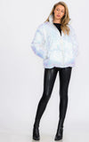 Sequin Embellished Puffer Jacket
