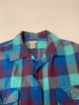 Vintage Multicolored Plaid Patterned Top