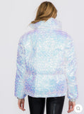 Sequin Embellished Puffer Jacket