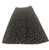 Polka Dot Pleated Skirt